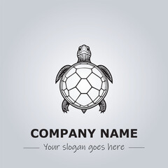 Turtle logo design vector illustration
