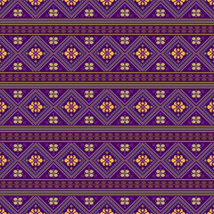 Beautiful retro seamless pattern design by geometric 