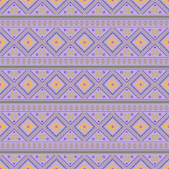 Beautiful retro seamless pattern design by geometric 