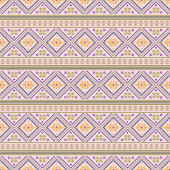 Beautiful retro seamless pattern design by geometric 