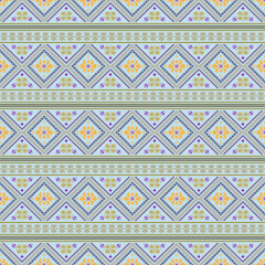 Beautiful retro seamless pattern design by geometric 