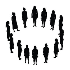 silhouettes of people