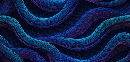 Obraz premium Unique blue background image, light, line, texture banner