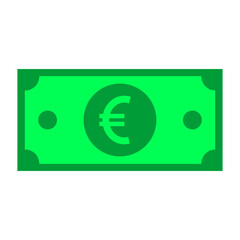 Euro cash money image illustration. Vector design.
