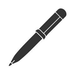 Simple Vector Illustration of a Fountain Pen, minimalist vector graphic of a fountain pen