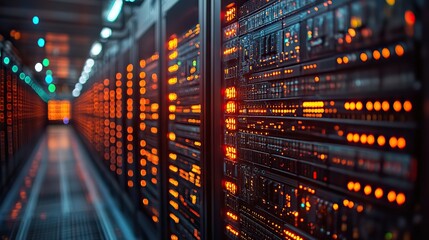 cryptocurrency boom high tech bitcoin mining rigs operating in secure data center