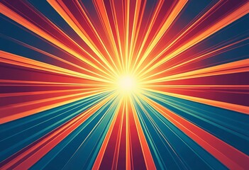 Explosive Pop Art Ray Background: A High-Energy Abstract Design for Product Launches, Game Interfaces, and Theatrical Stage Backdrops. Create a powerful and engaging visual impact.

