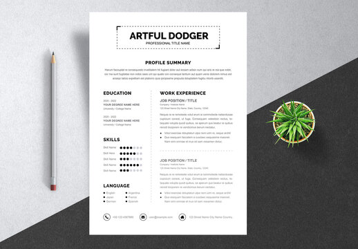 Clean Resume Layout