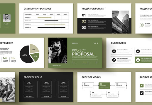 Professional Project Proposal Presentation Template for Business and Corporate Use