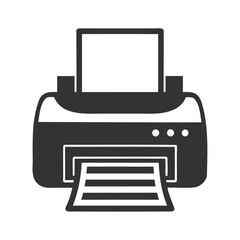 Vector Illustration of a Modern Printer, clean vector graphic of a modern printer