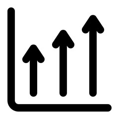 chart bar icon for illustration