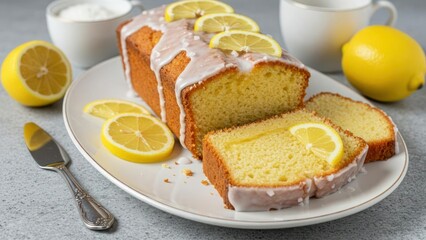 A delicious lemon loaf cake, perfect for summer gatherings.
