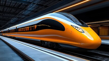 Obraz premium detailed png of a modern train on transparent background for use in transportation design projects illustrating high speed rail travel,advanced public transit systems