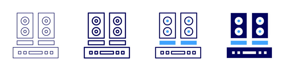 Device retention icon in 4 different styles. Thin Line, Line, Bold Line, Duotone. Duotone style. Editable stroke