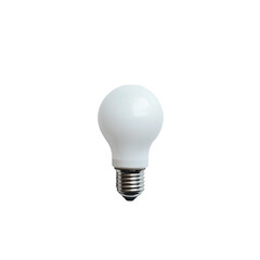 White LED Light Bulb on Black Background Illumination Energy Efficiency
