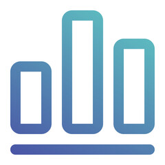 bar chart icon for illustration