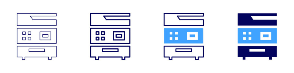 Personal gadget icon in 4 different styles. Thin Line, Line, Bold Line, Duotone. Duotone style. Editable stroke