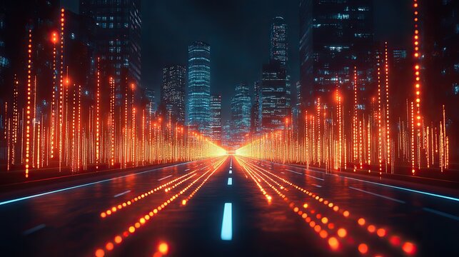 dynamic business environment with fast paced changes,abstract concepts illustrating modern corporate growth,evolving trends