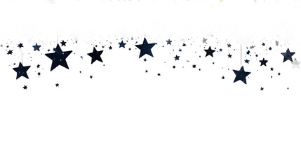 Stars on a White Background

