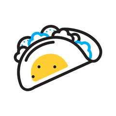 Vector multi color icon for Mexican cuisine