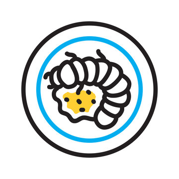 Vector multi color icon for Grubs