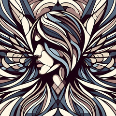 seamless pattern with flowers