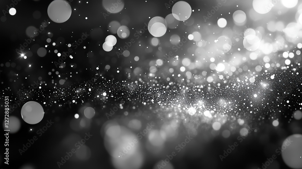 Poster elegant gray bokeh background with subtle light effects,abstract patterns ideal for professional,art