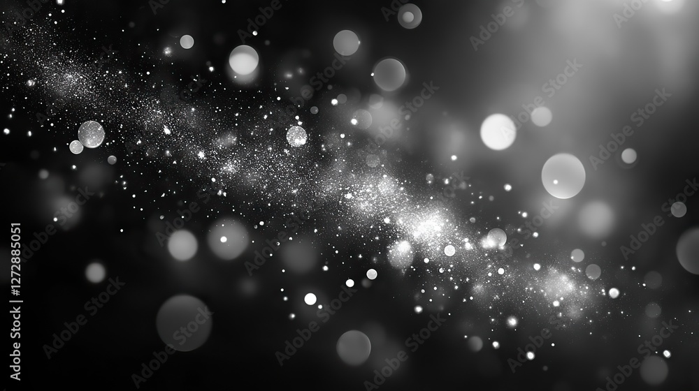 Poster elegant gray bokeh background with subtle light effects,abstract patterns ideal for professional,art