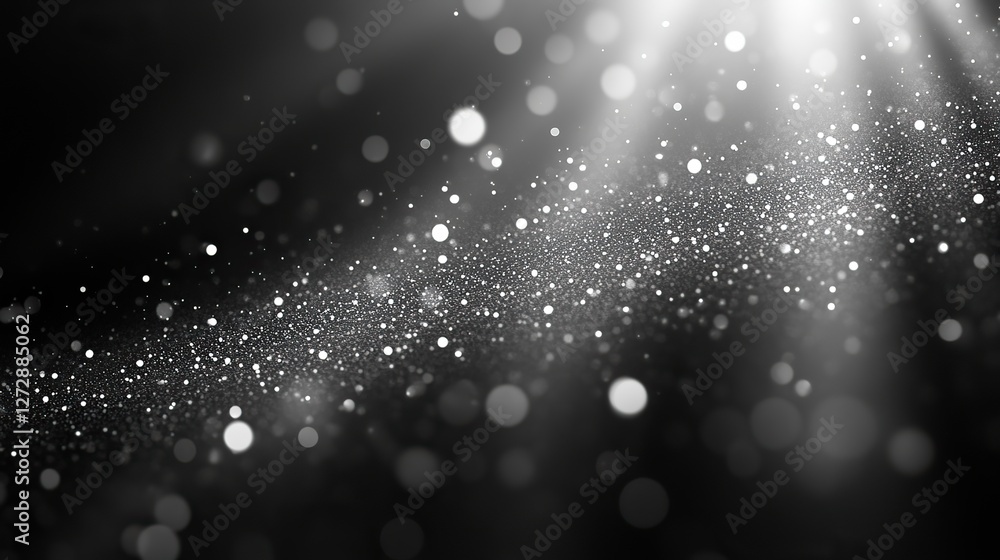 Poster elegant gray bokeh background with subtle light effects,abstract patterns ideal for professional,art