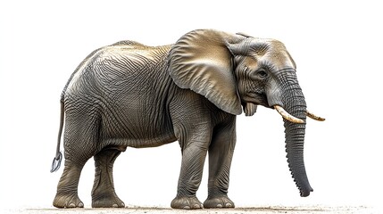 Obraz premium elephant png on transparent background perfect for wildlife projects nature designs,educational materials featuring majestic animals