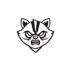 Raccon Head mascot template