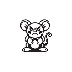 Rat mascot template