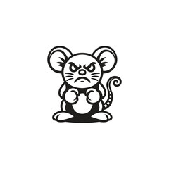 Rat mascot template