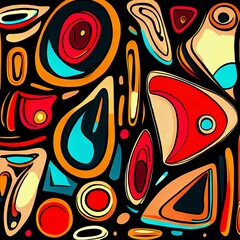 Neotribal Pop Art Vibrant Patterns