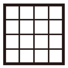 黒の格子模様、グリッド