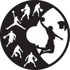 laser cut vinyl disk clock