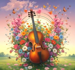 Illustration of sound background.