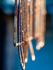 icicles hanging from a roof