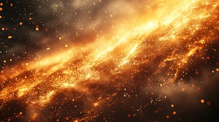 Naklejka premium Fiery cosmic nebula swirls, space background, energy, astronomy, science fiction