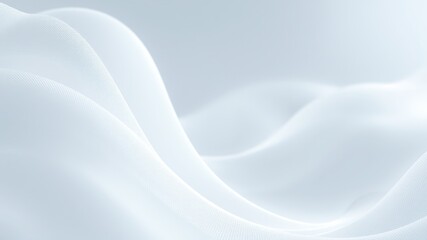 Fototapeta premium Ethereal White Silver Abstract Wave Background