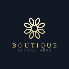 Luxury boutique logo vector, a logo suitable for boutiques