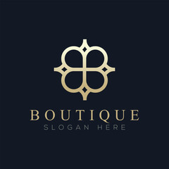 Luxury boutique logo vector, a logo suitable for boutiques