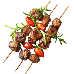 Kebab meat food isolated on transparent background