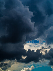 dramatic sky with clouds