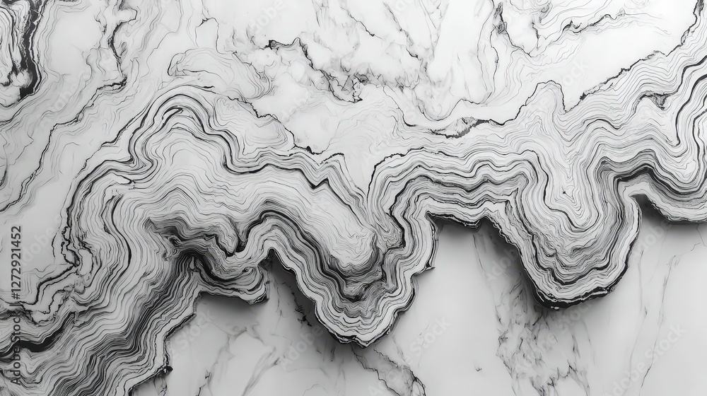 Poster countless layers of luxurious marble texture in a repetitive and elegant pattern