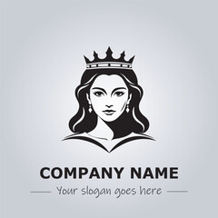 Queen logo company design illustration