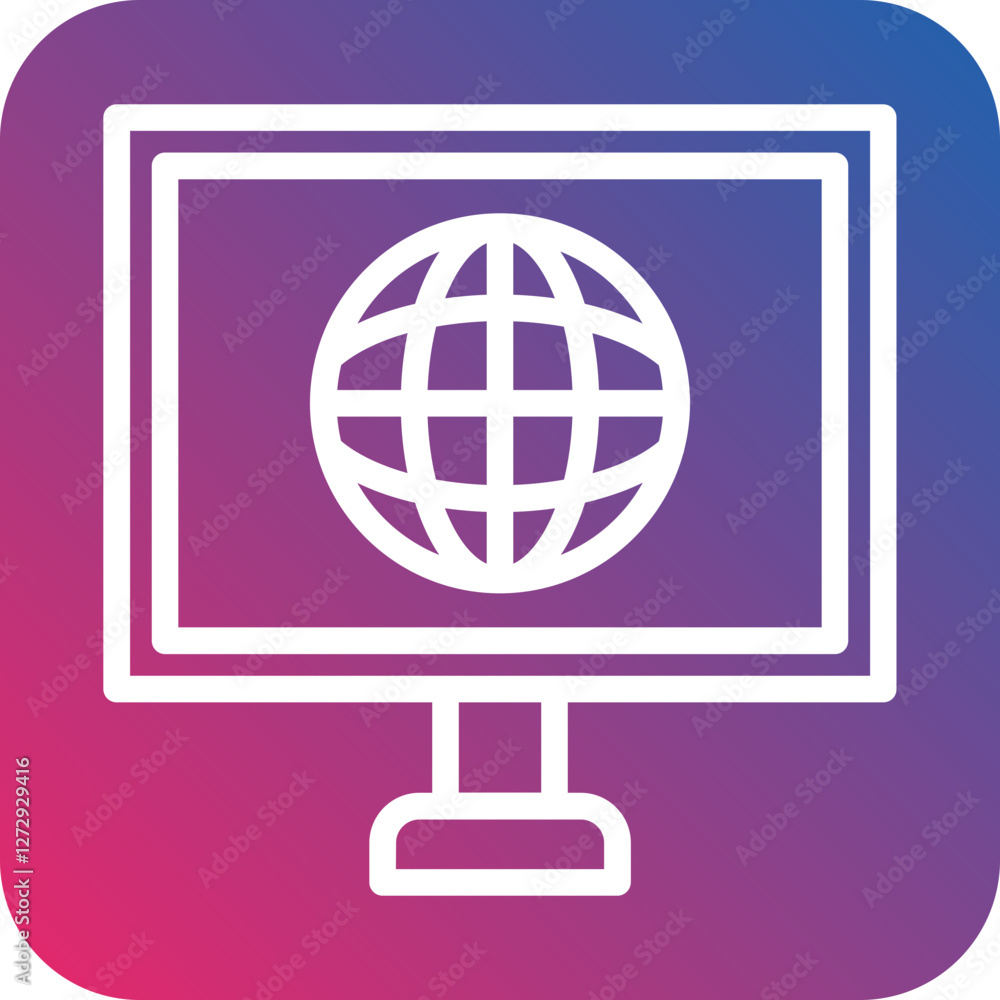 Poster internet icon style