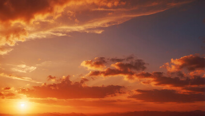 Fototapeta premium sunset in the sky