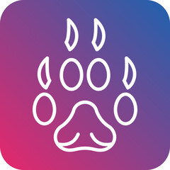 Bear Paw Icon Style