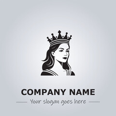 Queen logo company design illustration